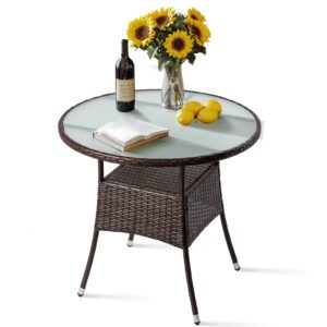 round patio dining table