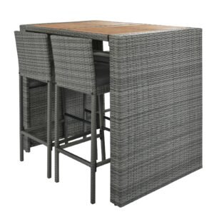 space-saving-outdoor-wicker-bar-set-chairs-stored-under-table Space-saving outdoor wicker bar set with chairs stored neatly under the table