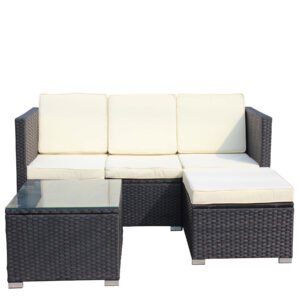 5-piece-outdoor-wicker-sectional-sofa-set-white-background 5-piece outdoor wicker sectional sofa set with coffee table and cushions on white background
